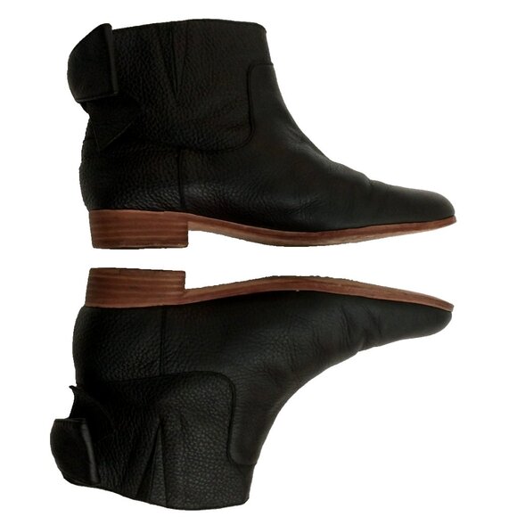 Kate Spade NY Women's Leather Ankle Boots Prospect Bow Stretch Side Bootie - 9M - Picture 4 of 10